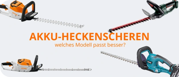 Akku Heckenscheren von STIHL, Makita und Bosch Professional