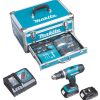 Makita Akku-Schlagbohrschrauber DHP453RFX2 18 V / 3,0 Ah im Alukoffer inklusiv 96-teilig Zubehörset
