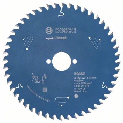 HW Kreissägeblatt Expert 190x30x2,6 48T Bosch