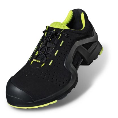Uvex Sicherheitshalbschuh / Arbeitsschuh "One" 8514 S1P, schwarz/lime, Weite: 11
