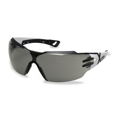 Uvex 9198.237 Schutzbrille mit Sonnenschutz pheos, weiß/ schwarz