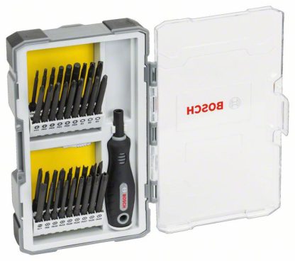 Bosch 2607017320 Bit set - Extra lang - Schraubendreherset mit Handgriff 37-teilig