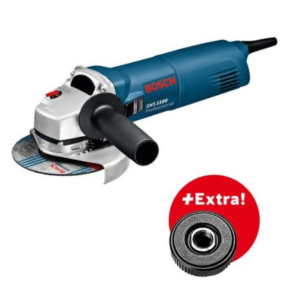 Bosch GWS 1100 Winkelschleifer mit SDS Click im Karton, 0601822400