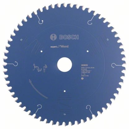 Bosch 2608642530 Kreissägeblatt Expert for Wood 254 x 30 x 2.4 mm Z60T