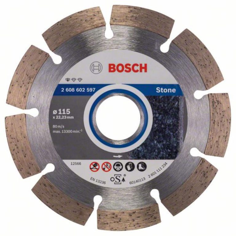 Bosch Pro Diamanttrennscheibe Standard for Stone 115mm 2608602597