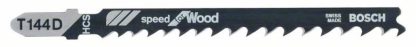 Bosch Pro Stichsägeblatt Speed for Wood zum Sägen in Holz (25 Stück, T 144 D)
