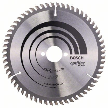 Bosch Pro Kreissägeblatt Optiline Wood zum Sägen in Holz für Handkreissägen (Ø 190 mm)