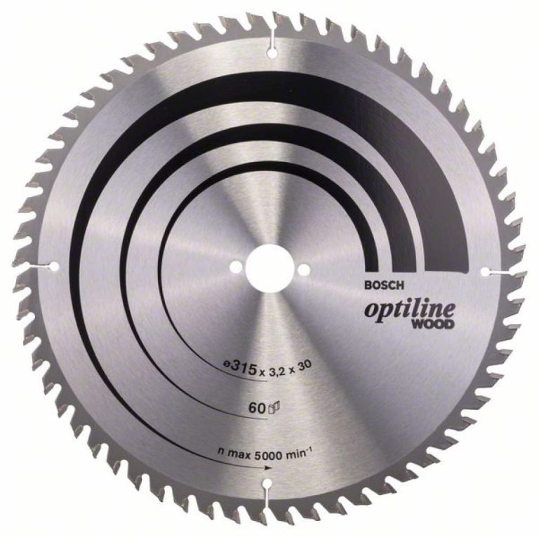 Bosch Pro Kreissägeblatt Optiline Wood zum Sägen in Holz für Tischkreissägen (Ø 315 mm) 2608640651