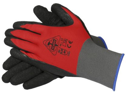 Handschuhe Nylotex Rot-Schwarz