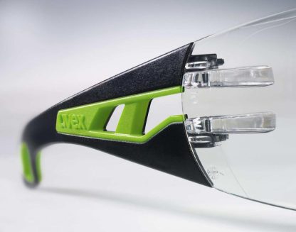 Uvex Schutzbrille pheos schwarz/grün (9192.225)