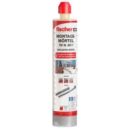 Fischer Montagemörtel 300 T, 1 Kartusche 300 ml, 1 x FIS Easy Mixer, 519557