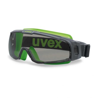 Uvex Vollsichtbrille u-sonic, grau / grau/lime
