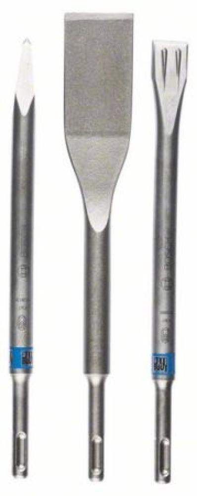 Bosch Pro 3tlg. Meißel-Set Long Life SDS-plus 2607019159