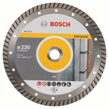 BOSCH Diamanttrennscheibe Standard für Universal Turbo, 230x22,23x2,5x10 mm