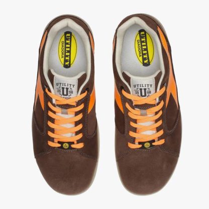 Diadora D-JUMP LOW S3 SRC ESD braun-orange (701.172035)