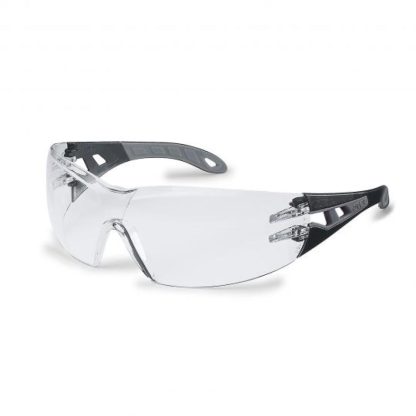 Uvex Schutzbrille pheos s, supravision extreme, transparent/ schwarz-grau
