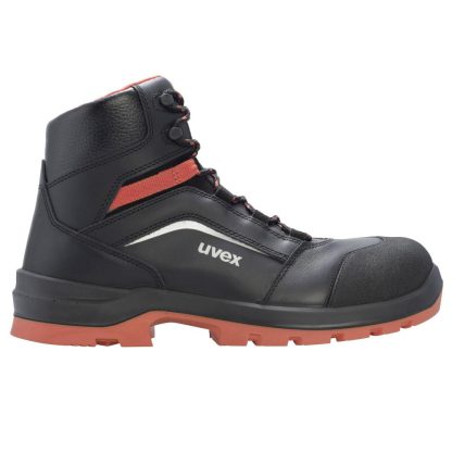 Uvex 2 xenova Schnürstiefel S3 schwarz/rot (95072)