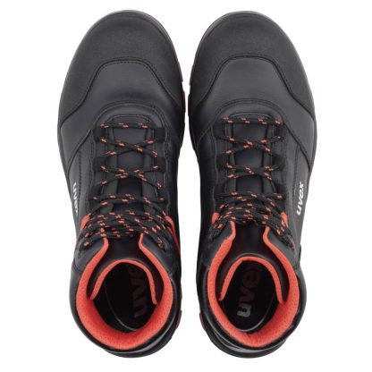Uvex 2 xenova Schnürstiefel S3 schwarz/rot (95072)
