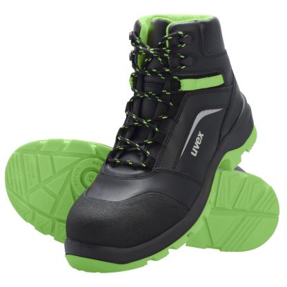 Uvex 2 xenova Schnürstiefel S3 schwarz/grün (95662)