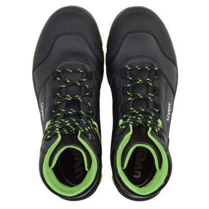 Uvex 2 xenova Schnürstiefel S3 schwarz/grün (95662)