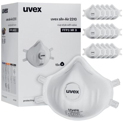 uvex silv-Air classic 2310 Atemschutzmaske FFP3, 15er Packung