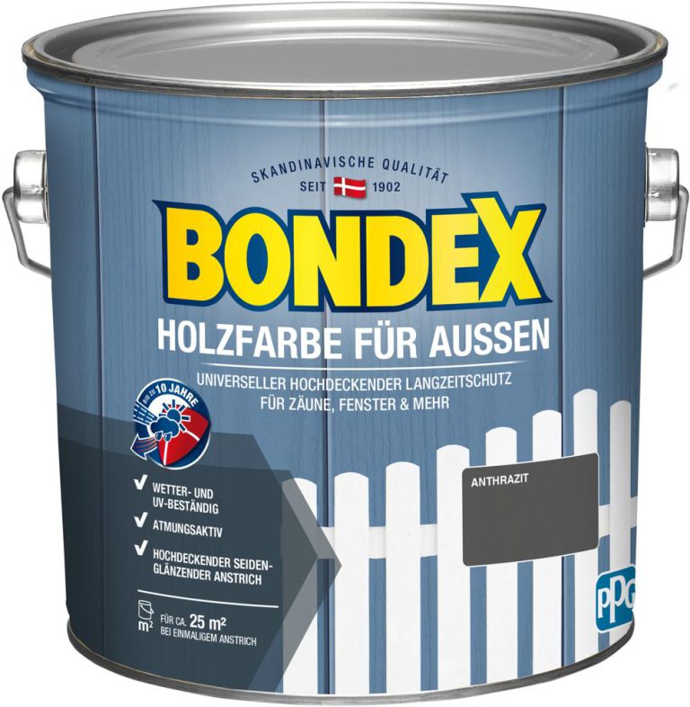 Bondex Holzfarbe für Außen 2,5 L Anthrazit - 435471