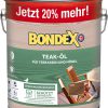 Bondex Teak-Ãl 3l Sondergebinde 20% mehr Inhalt