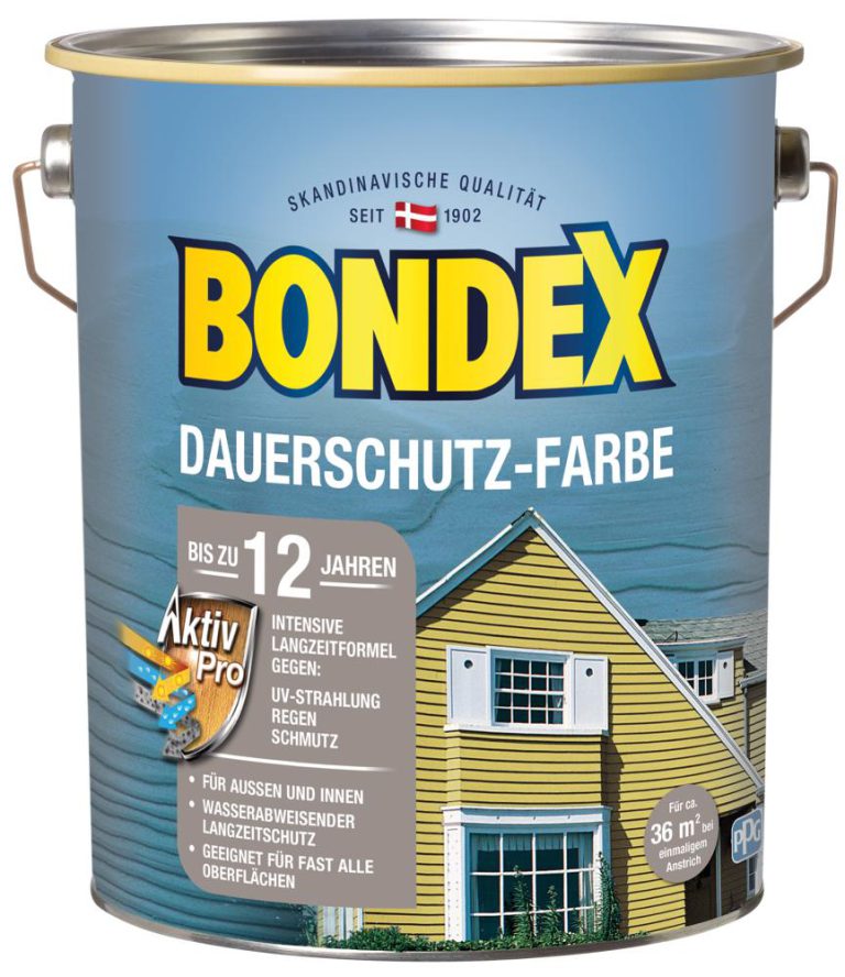 Bondex Dauerschutz-Farbe Schneeweiß 4,00l