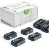 Festool Energie-Set SYS 18V 4x4,0/TCL 6 Duo