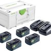 Festool Energie-Set SYS 18V/ 4x5,0 / TCL 6 Duo, 577136
