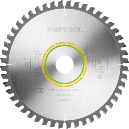 Festool 491050 Kreissägeblatt HW 216 x 2.3 x 30 W48