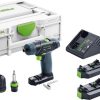 Festool TXS Li 2,6 Akku-Bohrschrauber Set, Schwarz, 576102 (neuer Systainer)