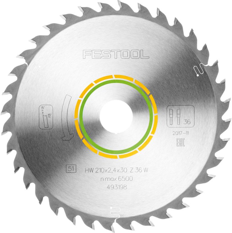Festool 493198 Kreissägeblatt HW 210 x 2.4 x 30 W36