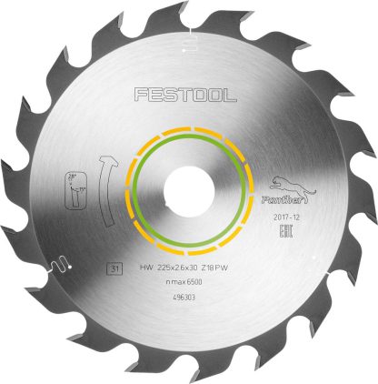 Festool 496303 Kreissägeblatt HW 225 x 2.6 x 30 PW18