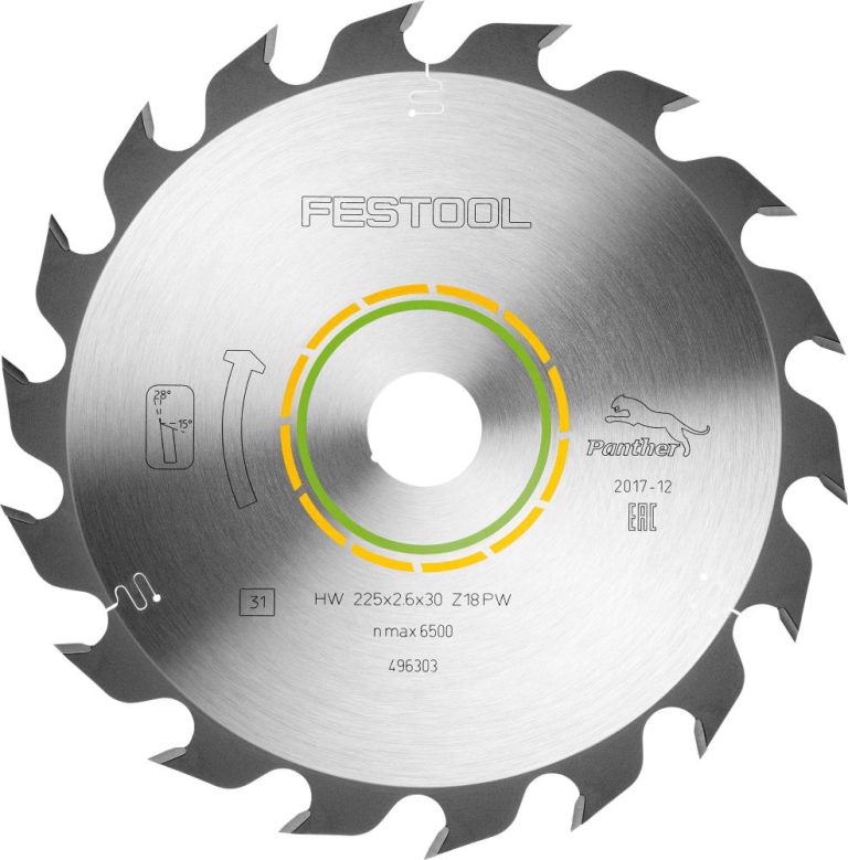 Festool 496303 Kreissägeblatt HW 225 x 2.6 x 30 PW18