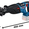 Bosch Professional BITURBO Akku-Säbelsäge GSA 18V-28 (ohne Akkus und Ladegerät) in L-Boxx 06016C0001