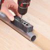 kwb Bohrhilfe / Bohrlehre Ø 44899 mm DrillBlock für rechtwinklige / gerade u. präzise Bohrungen auf Oberflächen, Rundmat