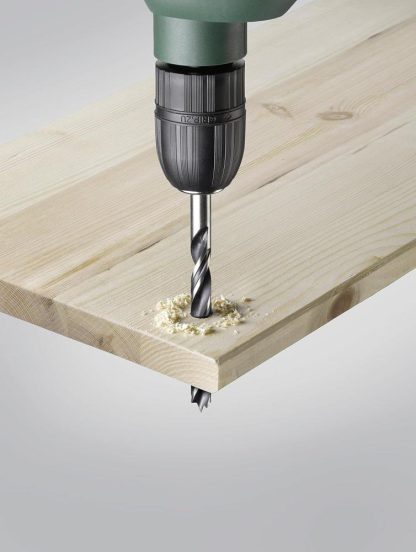 kwb CV Holzbohrer-Set  Holz-Spiralbohrer für Hartholz und Weichholz, 7-teilig inkl. 90-Grad Senker