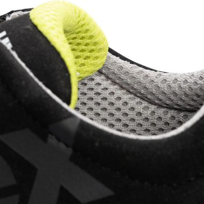 Uvex 1 Halbschuh mit BOA Fit System, Sicherheitsschuhe S2 SRC, Arbeitsschuhe für Damen & Herren, Schwarz/Lime