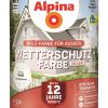 Alpina Wetterschutz-Farbe deckend weiß 2,5L - 951202