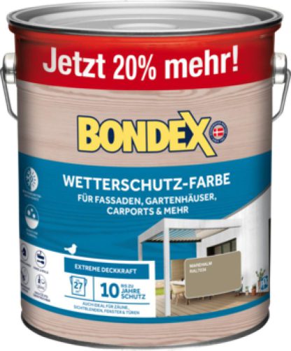 Bondex Wetterschutz Farbe Marehalm (RAL7034) 3L