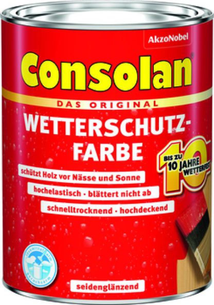 Consolan Wetterschutzfarbe weiß 5L