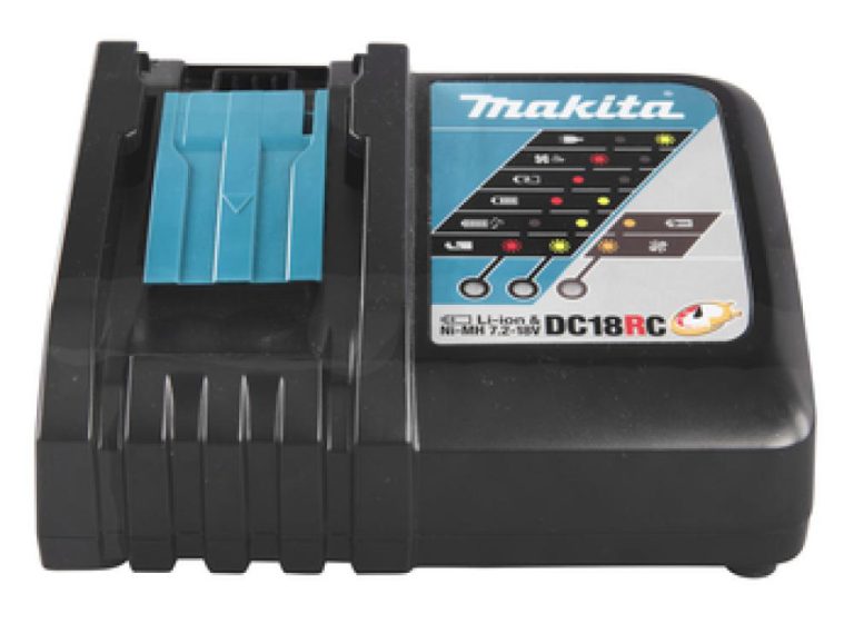 Makita DC18RC / DC18RA Schnellladegerät, für Li-Ion 7,2 V - 18 V Akkus, Schwarz