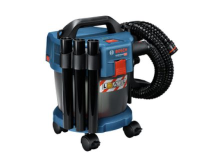 Bosch Professional 18V Staubsauger GAS 18V-10 L ohne Akku, 1,6 m Schlauch, 3 Verlängerungsrohre Dust free