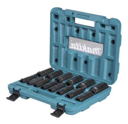 Makita E-16586 Impact Black Schlagnuss-Set 1/2" 14-teilig im Koffer, SW10 - SW32