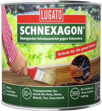 Lugato Schnexagon 375ml Ökologischer Schutzanstrich gegen Schnecken