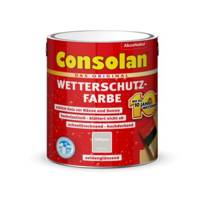 Consolan Wetterschutz-Farbe delfingrau 2,5L - 5844410