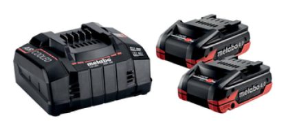 Metabo Basis-Set - 2 x LiHDX 4.0 Ah Akkus, Schnellladegerät ASC 145 - 685306000