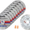 kwb 712032 - Diamanttrennscheiben Set für Winkelschleifer 125 mm x1,0, Metall und Stein
