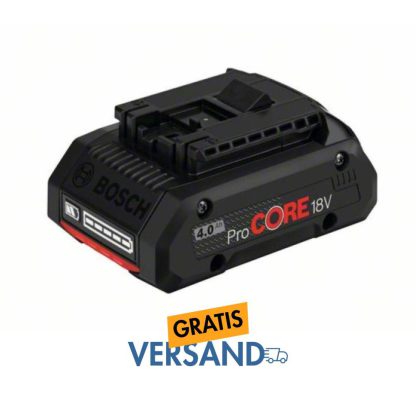 Bosch Professional 1600A016GB ProCORE (4,0 Ah Akku, 18 Volt, in Karton), 18 V